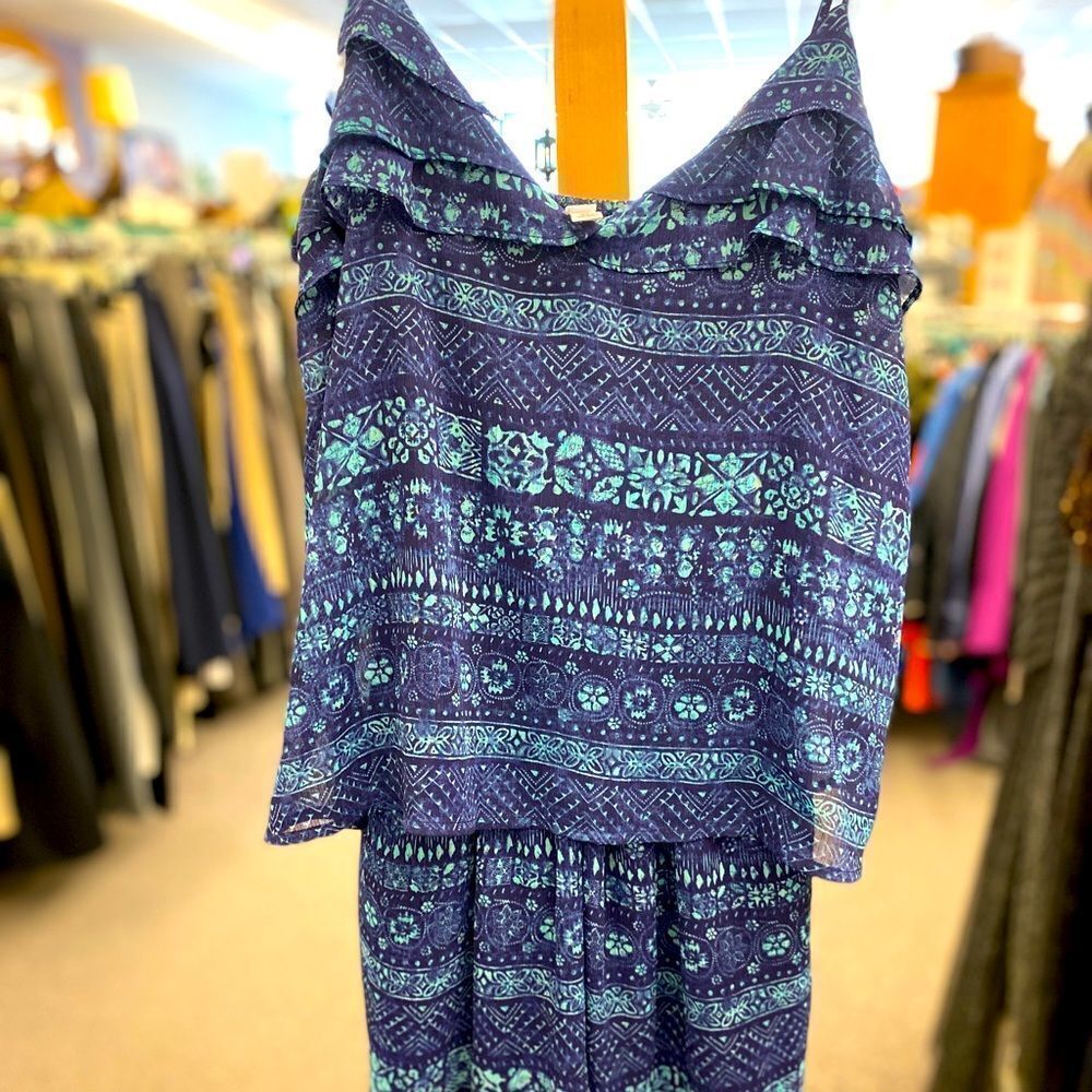 🛍️ Med Xhilaration blue romper